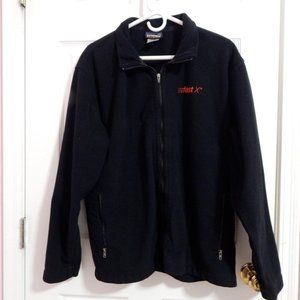 Patagonia Synchilla Black Fleece Long Line Zip Up Jacket Sz L